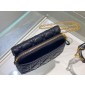 Christian Dior Caro Pouch on Chain -Black 