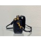 Christian Dior Caro Pouch on Chain -Black 
