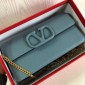Valentino Portafoglio Con Catena Vlogo in Pelle  