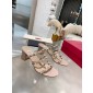 Valentino Rockstud calfskin slide sandals 6cm  , Size 35-41