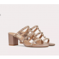 Valentino Rockstud calfskin slide sandals 6cm  , Size 35-41