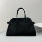 The Row Soft Margaux 15 Bag in Suede