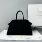 The Row Soft Margaux 17 Bag in Suede