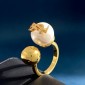 YSL Casssandre pearl and ball ring